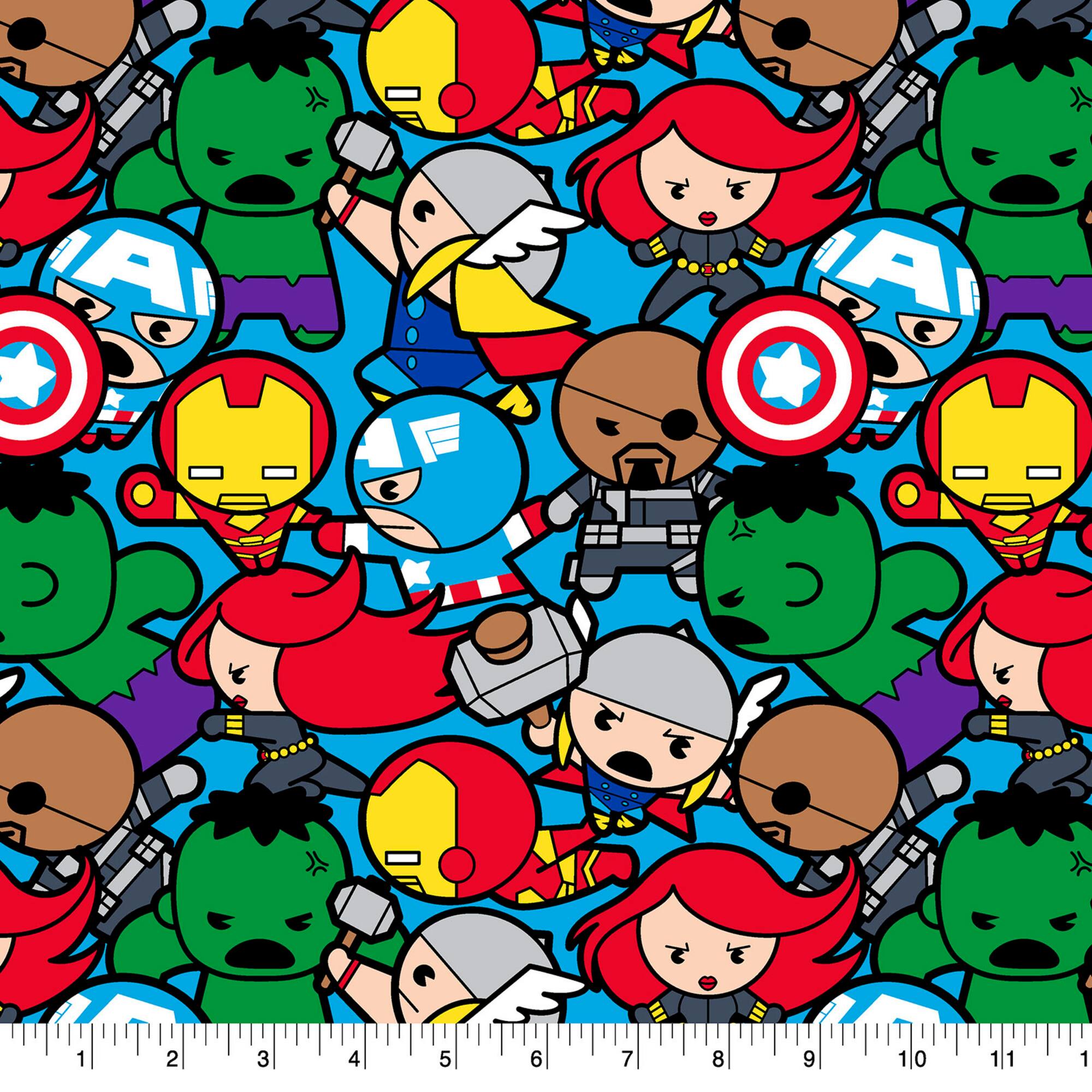 Springs Creative Marvel® Kawaii Characters Packed Cotton Fabric